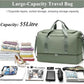 Extra Large Travel Duffle Bag,Carry on Overnight Weekend Bag with Shoes Compartment,Weekender Bags for Women for Travel Business Trips Sport Hospital