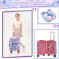 Kids Suitcase Set for Girls Hardside Luggage with Spinner Wheels 2 Piece 16inch Toddler Suitcase for Girls Travel Carry on Luggage Airline Approved