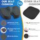 TushGuard Seat Cushion for Office Chair Memory Foam Non-Slip Cushion Back, Coccyx, Sciatica, Tailbone Pain Relief Butt Pillow for Office Chair, Car, Wheelchair, Grey, X-Large