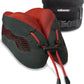 Cabeau Long Haul Flight Cooling Travel Neck Pillow – Evolution Cool – Supportive Memory Foam with Airflow Vents – Compact with Carrying Case (Red)