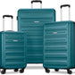American Tourister Westridge Hardside Luggage Set with Spinner Wheels, Teal, 3PC Set (CO/M/L)