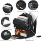Laptop Lunch Backpack for Men - 40L Large Capacity Work Backpack with Lunch Compartment and USB Post, RFID Insulated Cooler Backpack for Work, Travel, Picnic, Black