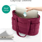 BAGSMART Tote Bag for Women, Lightweight Puffy Tote Bag with Compartments Shoulder Bag Handbag for Travel, Work, Gym,
