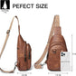 7L Sling Bag for Women Men Leather Small Sling Backpack Daypack Anti Theft Fanny Pack Crossbody Purse Travel