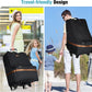 Padded Car Seat Travel Bag for Airplane with Wheels, Heavy Duty Carseat Bags for Air Travel, Rolling Gate Check Backpack and Dolly Carrier, Storage for Baby Essentials, Black