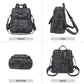 PU Leather Backpack Purse for Women Fashion Multipurpose Design Handbag Ladies Shoulder Bags Travel Backpack Black