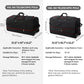 Vomgomfom 32" Soft-Sided Foldable Wheeled Travel Duffel Bag,Expandable 110L to 140L Rolling Cargo Bag with 2 Wheels and Multiple Pockets,Black-red - Roamly