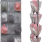 Dual Sided Hanging Shoe Organizer for Closet with Rotating Hanger Hanging Shoe Rack Holder with 24 Large Pockets (Grey-Mesh Pockets)