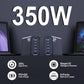 350W USB C Charger, 6-Ports PD3.1 140W Fast Charging Station, GaN Foldable Charger Block for MacBook Pro/Air, iPad, iPhone 16 15 Pro Max, Galaxy S24/S23 Ultra and More
