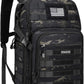 MOSISO Camera Backpack, DSLR/SLR/Mirrorless Photography Tactical Camera Bag Case with Tripod Holder & 15-16 inch Laptop Compartment & USA Flag Compatible with Canon/Nikon/Sony, Night Camouflage