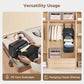 Hanging Packing Cubes for Travel – Portable Closet Organizer with Shoe Compartment, Compression Travel Shelves for 24–32 Inch Suitcases, Foldable Carry-On Packing System