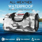 Waterproof Duffel Bag - Motorcycle Dry Bag Tail Bag with Large Storage Space, Waterproof Luggage Duffle Bags with Outer Mesh Zipper Pocket for Camping, Kayaking, Fishing & Traveling - Roamly