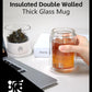 ZENS Modern Tea Pot, Glass Teapot with Infusers for Loose Tea Diffusers with One Touch Pouring, Cool Portable Tea Maker with Insulated Tea Mug and Travel Tea Kits for Tea Lover Gifts
