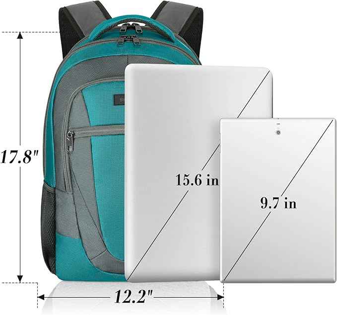 BIKROD Travel Laptop Backpack for Men and Women, Backpacks for School Teen Boys, Business Anti Theft Slim Sturdy Back Pack, Adult Computer Bag Gift 15.6 IN Laptop
