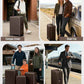 Joyway Luggage Sets 3 Piece with Spinner Wheels, Carry On Luggage 20In with ABS+PC Hardshell, Lightweight Suitcase Set with TSA Lock and Pressure-resistant Frame, 20/24/28 Inch, Coffee