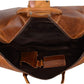 KomalC Leather Duffel Bags for Men and Women Full Grain Leather Travel Overnight Weekend Leather Bags Sports Gym Duffel for Men (Tan, 20 Inch)