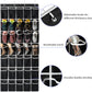 35 Pockets Over the Door Shoe Organizer, Hanging Shoe Organizer for Door with 35 Mesh Pockets Large Capacity Shoe Hanging Storage Bag with 4 Metal Hooks (Black-1Pack)