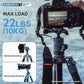 Fotopro Carbon Fiber Tripod 60 Inch 360 Degree Ball Head Quick Release Plate Lightweight Camera Tripod for Travel Tripod Folded Height Only 14.2",Max Loads up to 22lbs,Blue
