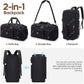 UKEIN Luggage Sets 5 Piece, Carry On Luggage 20In With Spinner Wheels, Hardside Suitcase Set with TSA Lock,Durable Large Suitcase With Travel Backpack for Men-20/24/28in (Black, 5 piece set)