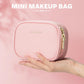 Small Makeup Bag Travel Train Case with Mirror and Light Mini Travel Make up for Women Train Case Cosmetic Organizer 3 Adjustable Brightness Toiletry Bag Portable Artist Storage