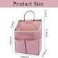 2pcs Wall Hanging Storage Bag,Wall Hanging Organizer Bags with Pockets, Wall Organizer Storage for Dormitory Bathroom Bedroom Kitchen(Pink)
