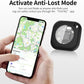 Air Tracker Tags-2 Pack, 5.3 Bluetooth Tracker Work, 100dB Sound, Smart Tag with Keychain/Lanyard, Item Finder for Luggage/Key/Suitcase, Replaceable Battery, Black.White，with Apple Find My (iOS Only)