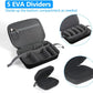 JSVER Hard Carrying Case for GoPro Hero13/12/11/10/9/8/7, AKASO EK7000 / Brave 4 4K / Brave 7 LE/Brave 8 / V50X and Insta360 (Set of 2)
