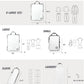 Large Compression Packing Cubes for Travel-Packing Cube Luggage Organizers 7 Piece Set for Checked Luggage-Ultralight, Expandable/Compression Bags by TRIPPED Travel Gear (White/Grey) - Roamly