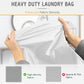Extra Large Heavy Duty Laundry Bag - 28" x 40", Travel Laundry Bag for Dirty Clothes, Camping (White)