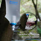 Water Filter Bottle Survival - 650/1000/2000ml Collapsible Water Bottle with NSF/FDA Certification with Filter Squeeze Water Filter Bottle Portable Water Filter Hiking Backpacking Camping