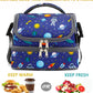 FlowFly Kids Double Decker Cooler Insulated Lunch Bag Large Tote for Boys, Girls, Men, Women, With Adjustable Strap, Astronaut
