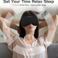 Bluetooth Sleep Mask with 2 Removable 3D Contoured Cup, Bamboo Cotton Bluetooth Sleep Headphones for Side Sleepers with Timming Setting, Blackout Eye Mask for Travel Meditation Men Women
