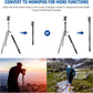 NEEWER Upgraded 80.7" Carbon Fiber Camera Tripod Monopod with Telescopic 2 Section Center Axes, 360° Panorama Ballhead, 1/4" Arca Type QR Plate, Travel Tripod with ø28mm Column, Max Load 26.5lb, N55CR
