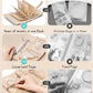 Vlando Travel Jewelry Organizer Case,Teacher Appreciation Gifts,Jewelry Storage Book Ring Binder with Clear Zipper Velvet Pouch Bag for Traveling,Rings,Necklace,Earrings,Bracelets,Brooches-Toffee