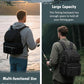 HAMBOLY Fishing Backpack with Tackle Boxes, 50L Fishing Tackle Bag with Cooler & Rod Holders, Waterproof Tackle Bag for Men
