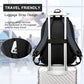 School Backpack for Teen Boys & Girls - 8 Compartments Water Resistant Bookbag with Large Laptop Sleeve | 15.6 Inch Anti-Theft College Student Backpack, Black