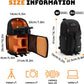 Camera Sling Bag for Photographers - Waterproof Single-Shoulder Camera Case with Adjustable Dividers, Rain Cover & Side Tripod Pocket