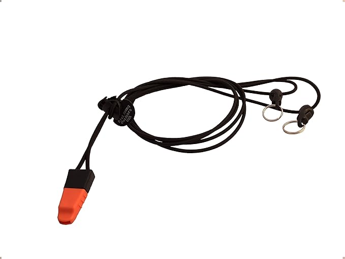 Rick Young Outdoors Black Safety Ultra-Light Bino Harness with Emergency Whistle - Binocular Harness System for Bow, Deer, and Elk Hunting