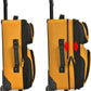 U.S. Traveler Lightweight Rolling 20" Carry On Luggage Softside Suitcase, Orange, 2 Wheel Single