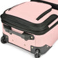 U.S. Traveler Lightweight Rolling 20" Carry On Luggage Softside Suitcase, Pink, 2 Wheel Single