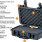 MEIJIA Portable All Weather Waterproof Protective Hard Case, Small Camera Case,Dry Case with Customizable Foam,Fit Use of Drones, Camera,Equipments, 11.65 ”x8.35”x3.78”