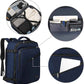 MATEIN Weekender Backpack, Large Capacity Travelling Suitcase Backpack with Strap for Clothes, Expandable Flight Approved Business Carry on Daypack for International Travel, Blue