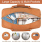 Weekender Bag for Women, Travel Duffel Bag Carry On Overnight Bag with Shoe Compartment Large Nylon Travel Weekend Tote Bag - Roamly