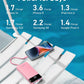 charmast Portable Charger with Built in Cables, Power Bank with Cords Wires, Slim 10000mAh Travel Battery Pack 6 Outputs 3 Inputs 3A Fast Charging for Samsung Google Pixel LG Moto iPhone iPad