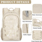 ZOMFELT Hiking Backpack for Women Men, 25L Lightweight Packable Backpacks for Trip, Water Resistant Small Travel Backpack, Foldable daypack for Hiking, Walking, Cycling, Camping, Beige - Roamly