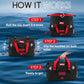 Waterproof Duffel Bag - Motorcycle Dry Bag Tail Bag with Large Storage Space, Waterproof Luggage Duffle Bags with Outer Mesh Zipper Pocket for Camping, Kayaking, Fishing & Traveling - Roamly