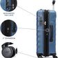 Travelpro Maxlite Air V2 Hardside Expandable Carry on Luggage, 8 Spinner Wheels, Lightweight Hard Shell Suitcase, TSA lock, Ensign Blue, Carry On 21-Inch
