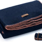 100% Wool Blanket, 48" x 62", Warm, Thick, Washable, Military Wool Blanket, Great for Camping, Outdoors, Sporting Events, Survival Kits，Navy