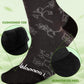 Bamboo Viscose Compression Socks for Women Men 2 Pairs 15-20mmHg Knee High Compression Socks Travel Nurse