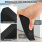 Frienda 6 Pcs Jumbo Door Stoppers Heavy Duty Door Stopper Tall up to 2inch Tall Wedge TPR Large Wedge Stackable Big Rubber Doorstop for Hotel Carpet Hardwood Concrete and Tile (Black)